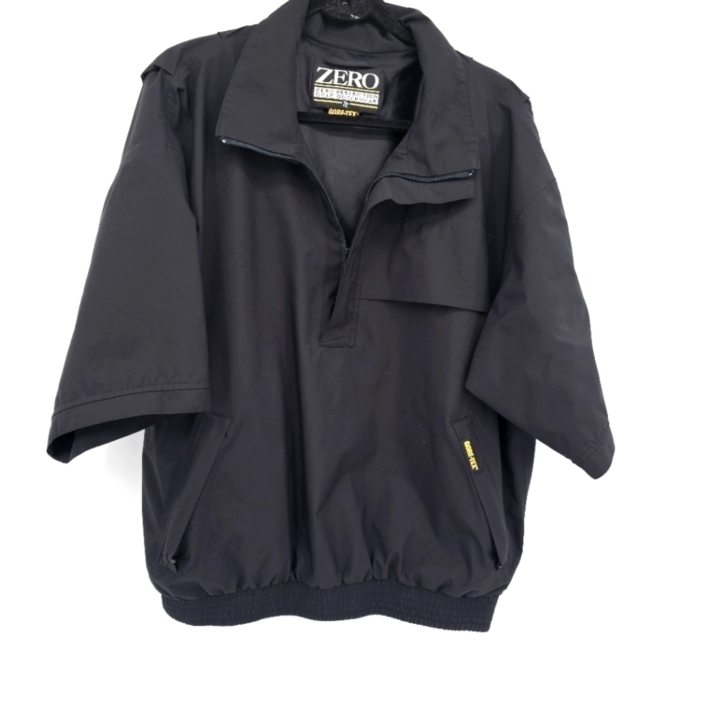 Zero Restriction Men’s M Tour Lite Black Gore-Tex 1/4 Zip Golf Jacket